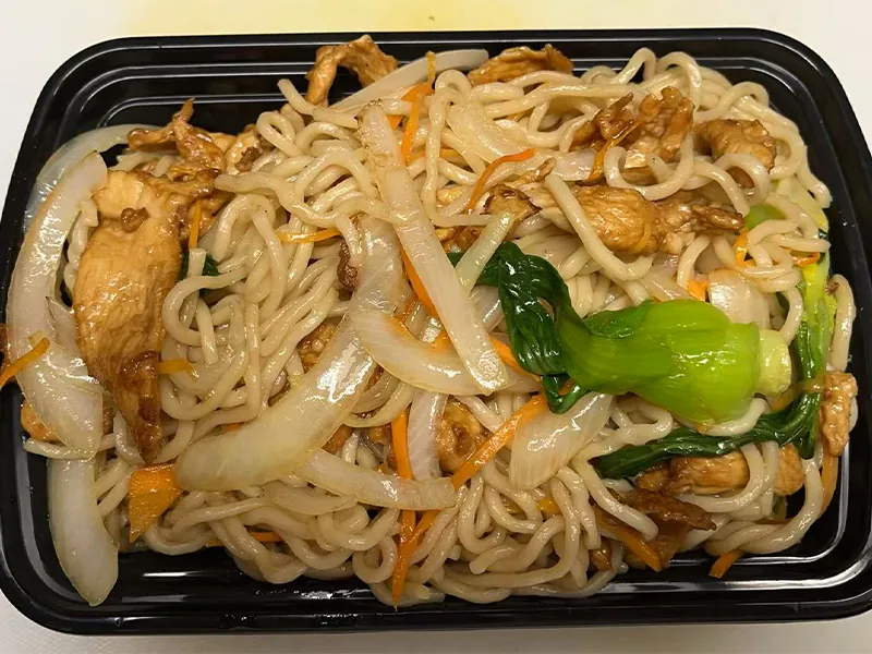 Chicken & veggie noodles at Liuji Szechuan Noodle House BK, a Chinese Restaurant in New York